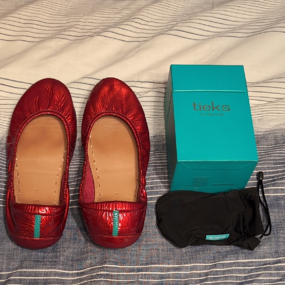 Rare Limited Edition Red Diamond Ballet Flats